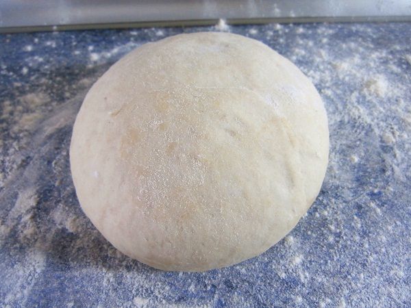 Masa de pizza sin amasar
