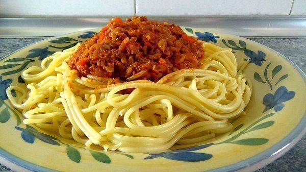 Espaguetis a la boloñesa