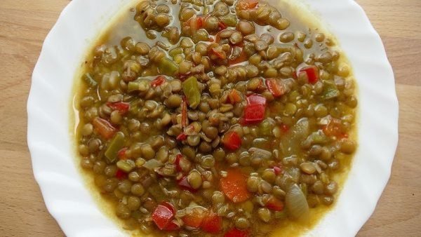 LENTEJAS CON VERDURAS receta