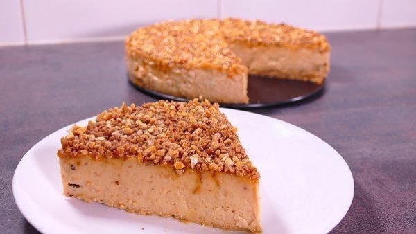 TARTA DE TURRON SIN HORNO