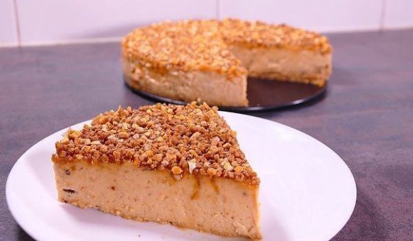 TARTA DE TURRON SIN HORNO