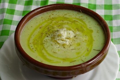 Crema de calabacín con quesitos. Una receta con esta verdura enriquecida por el sabor del queso