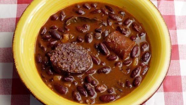 ALUBIAS ROJAS CON CHORIZO Y MORCILLA