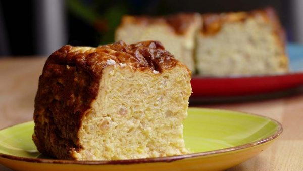 PASTEL DE PUERROS Y GAMBAS