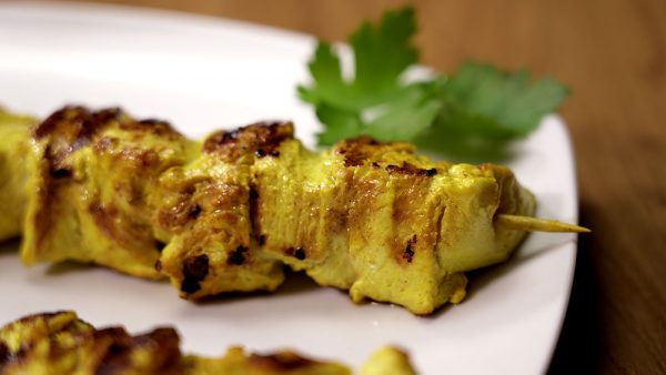 POLLO SATAY receta