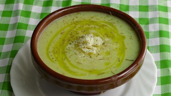 CREMA DE CALABACÍN CON QUESITOS