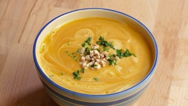 CREMA DE CALABAZA Y ZANAHORIA receta