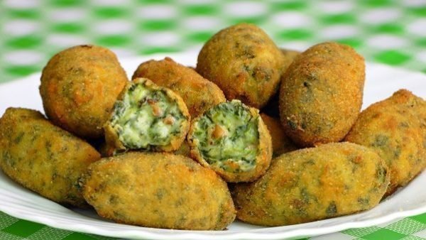 CROQUETAS DE ESPINACAS Y PIÑONES