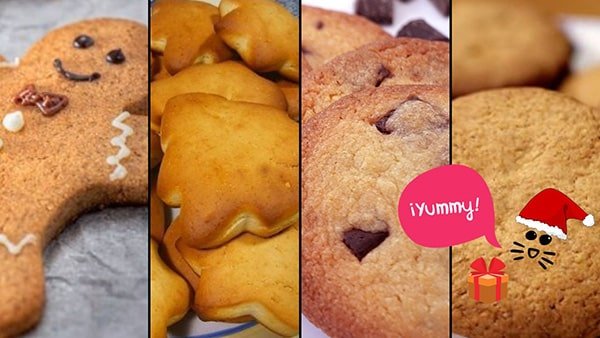 5 recetas de galletas de Navidad pensadas para hacer con niños. Una selección de recetas faciles de hacer, deliciosas y sorprendentes