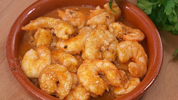 GAMBAS AL AJILLO receta