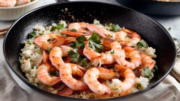 ARROZ CON GAMBAS AL AJILLO