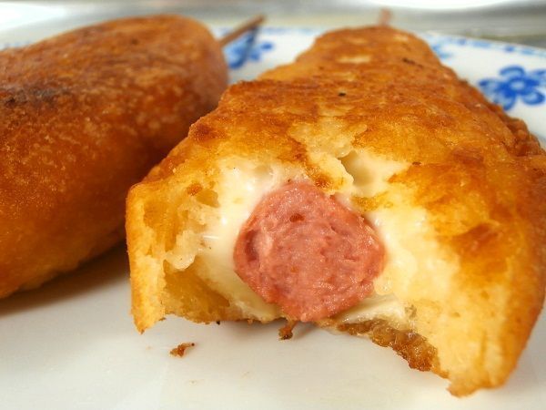 Descubrir 69+ imagen banderillas de queso y salchicha receta