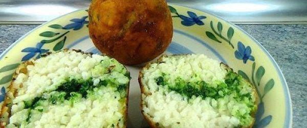 BOLAS DE ARROZ ITALIANAS RELLENAS