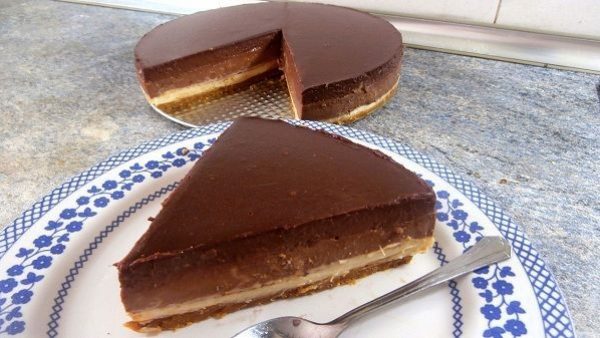 TARTA TRES CHOCOLATES receta