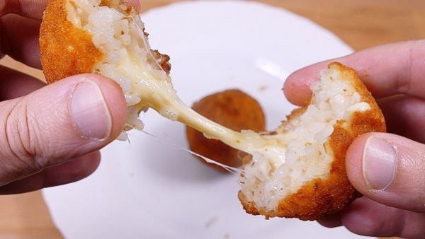 BOLITAS DE ARROZ Y QUESO. Receta CASERA y RÁPIDA de preparar