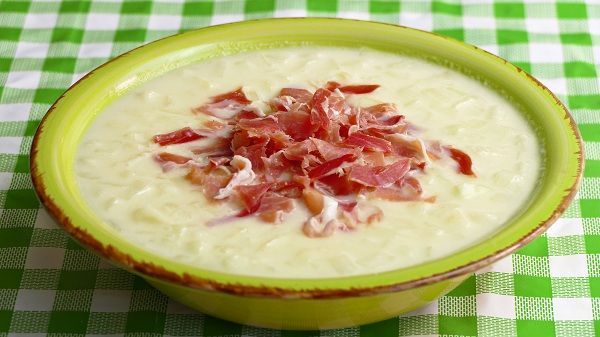 sopa de melon fria con jamon