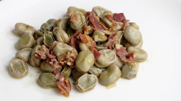 Habas con JAMON - Recetas de Cocina Casera y Facil
