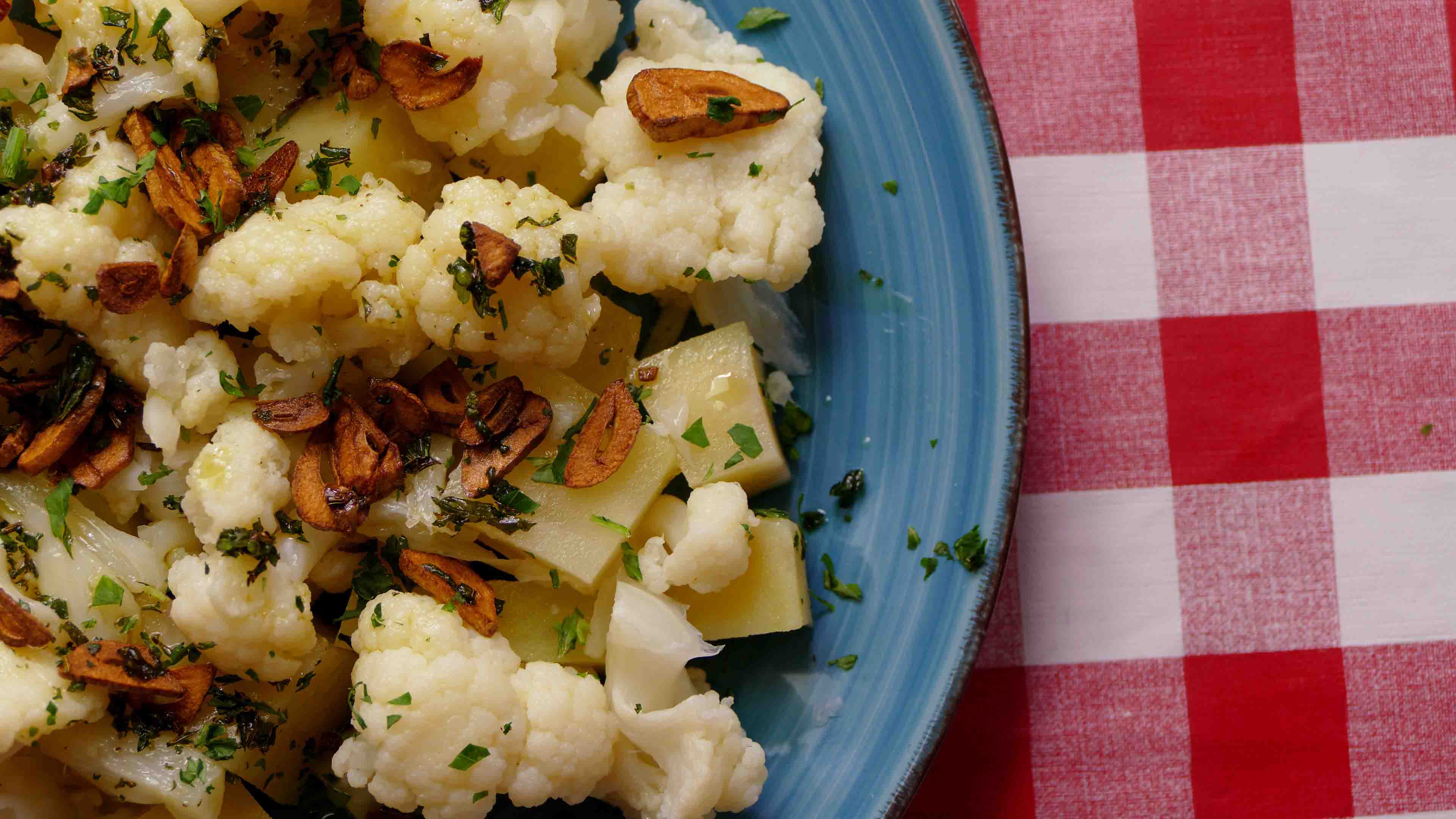 Coliflor cocida con patatas Recetas de