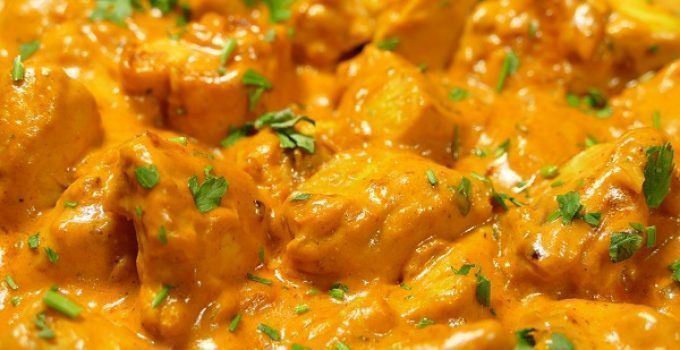 pollo al curry con nata receta