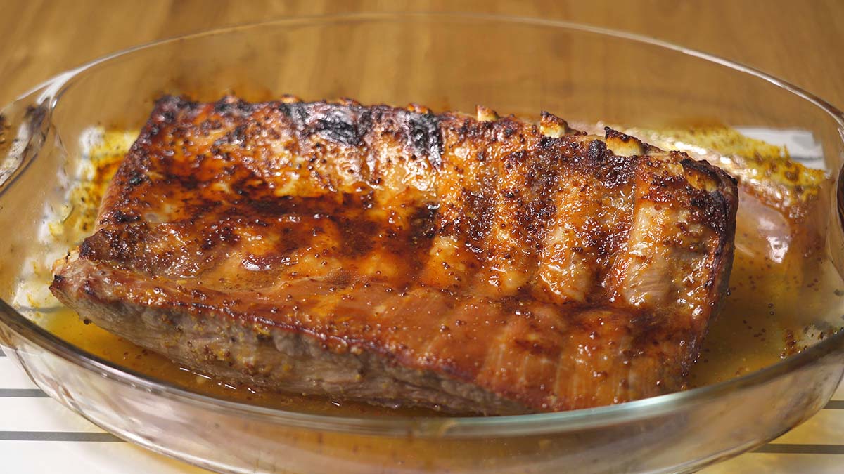 Costilla de cerdo al horno con miel - Cocina Casera y Facil