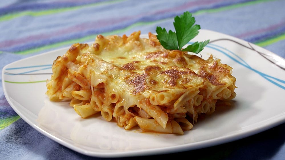 Macarrones con tomate al horno - Cocina Casera y Facil