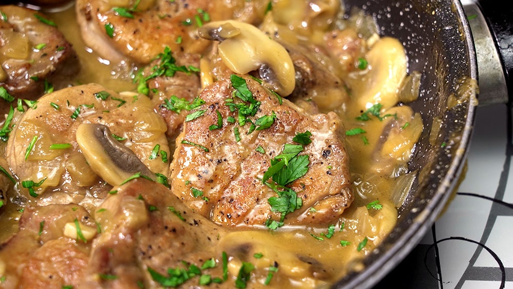 Solomillo de cerdo en salsa de champiñones - Cocina Casera Solomillo de cerdo en salsa de champiñones - Cocina Casera