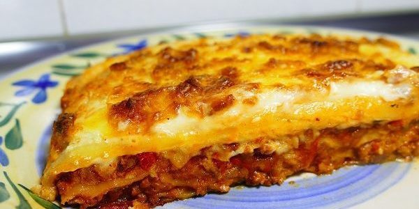 LASAÑA DE CARNE PICADA Y BECHAMEL