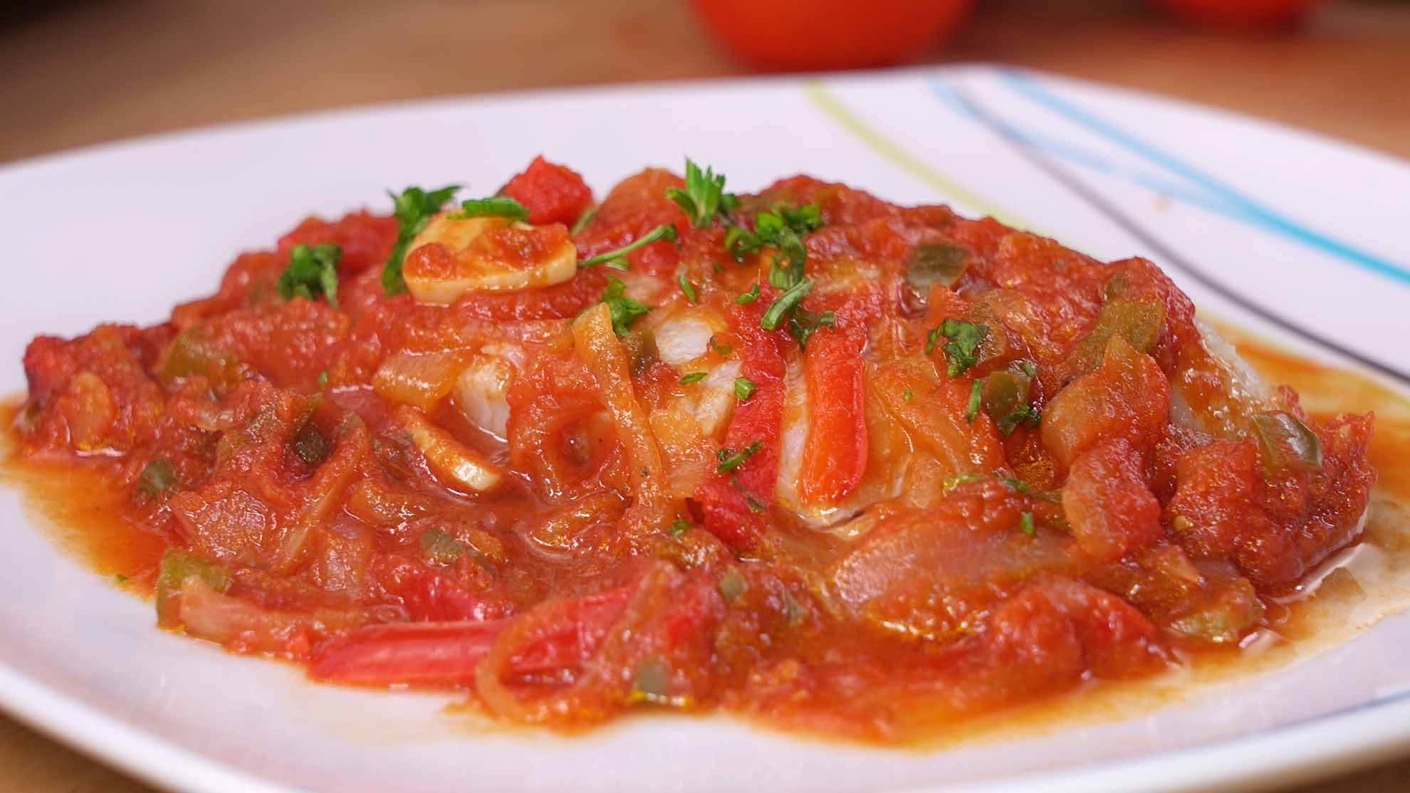 Bacalao con tomate receta Cocina Casera y Facil