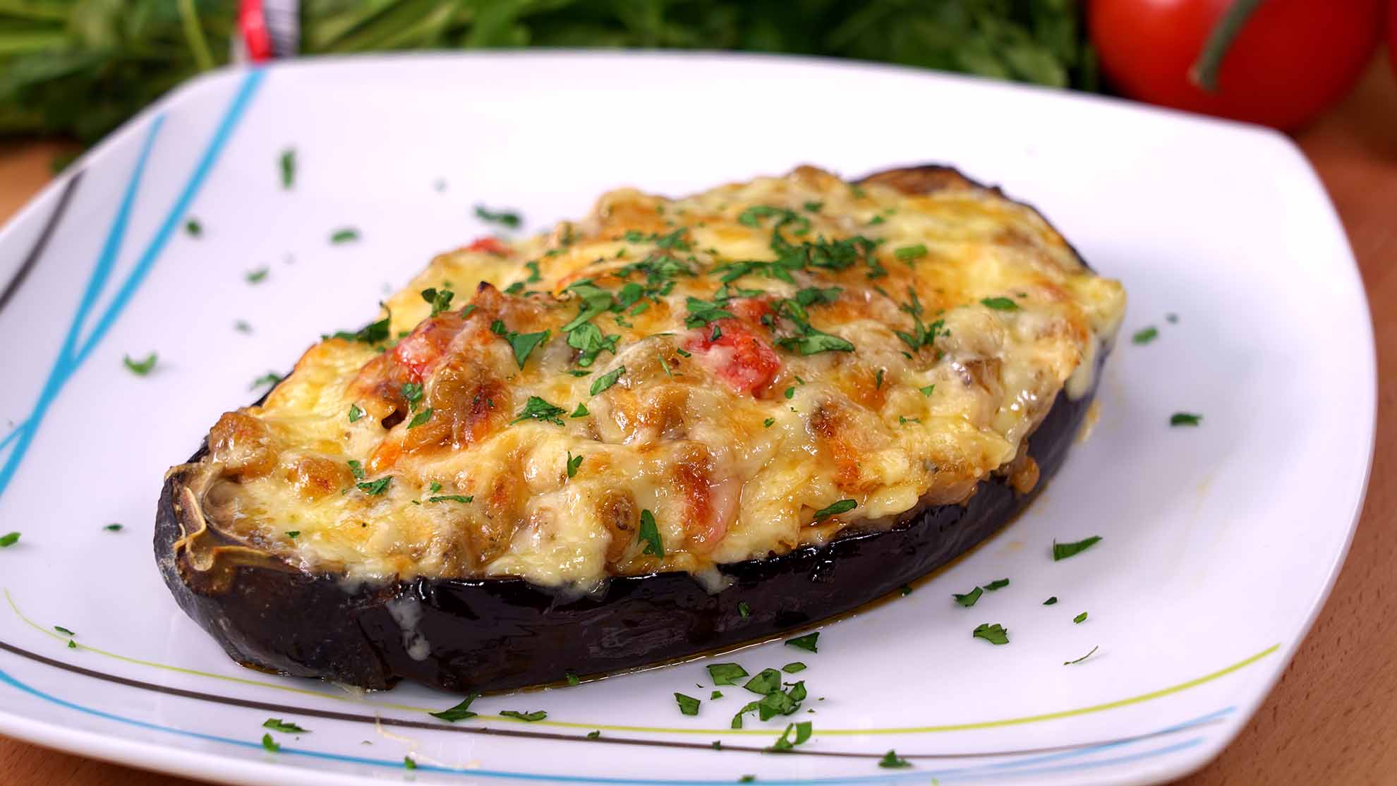 Berenjenas rellenas de atun al horno - Cocina Casera y Facil